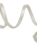 Croci Croci hondenriem met halsband pearls parels wit