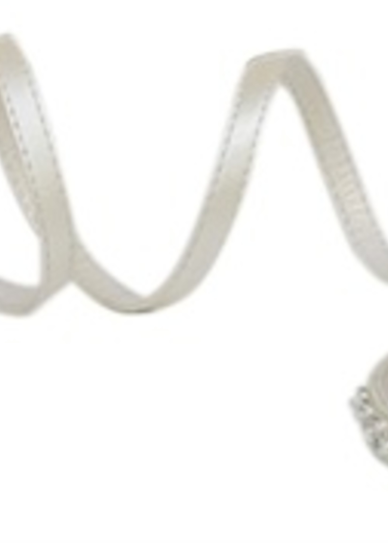 Croci Croci hondenriem met halsband pearls parels wit