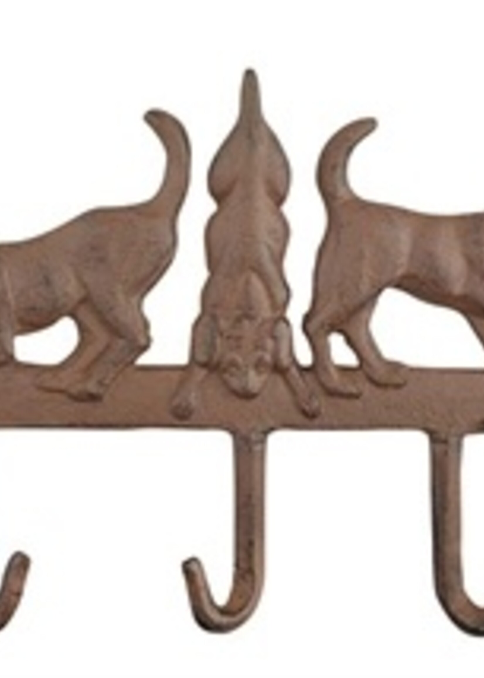 Merkloos Hanger 5 honden gietijzer