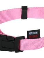 Martin sellier Martin sellier halsband basic nylon roze