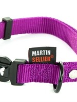 Martin sellier Martin sellier halsband nylon paars verstelbaar
