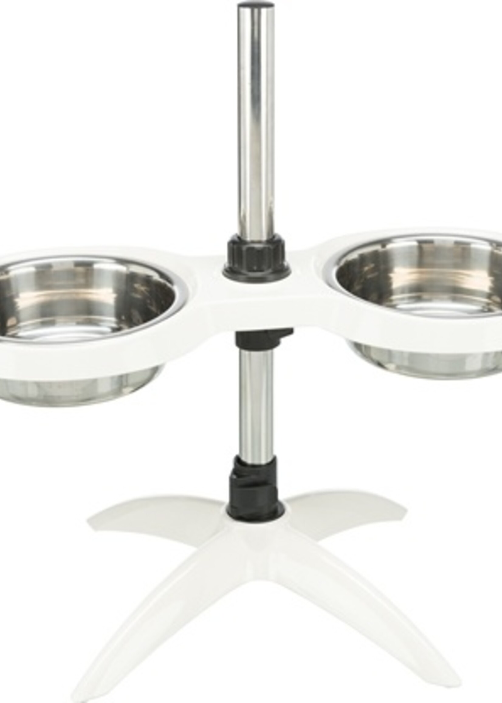Trixie Trixie voerstandaard hondenbar melamine / rvs wit