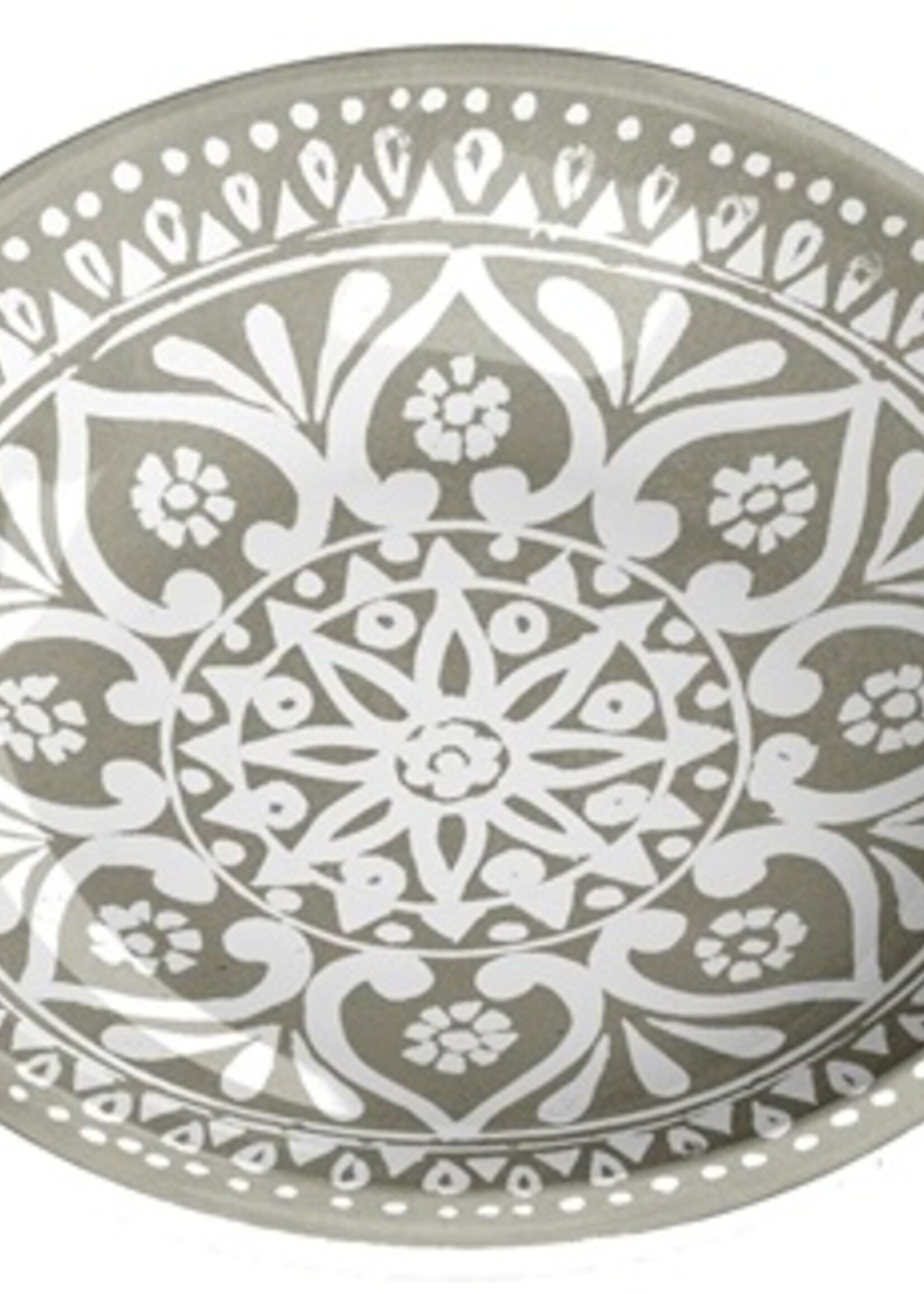 Tarhong Tarhong voerbak kat boho medallion taupe