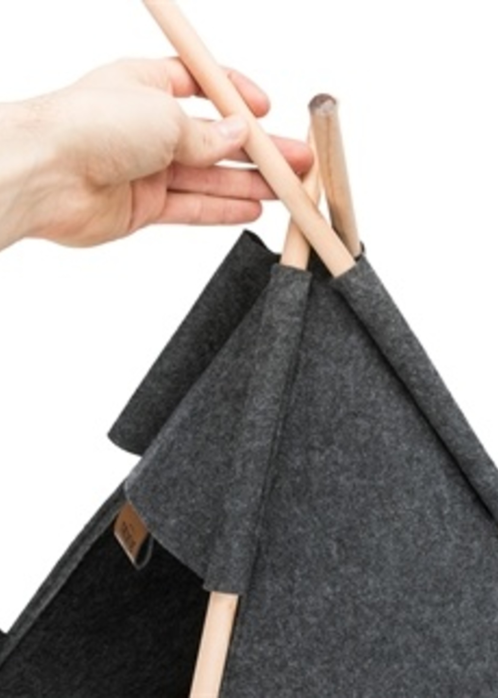 Trixie Trixie kattenmand tipi vilt antraciet