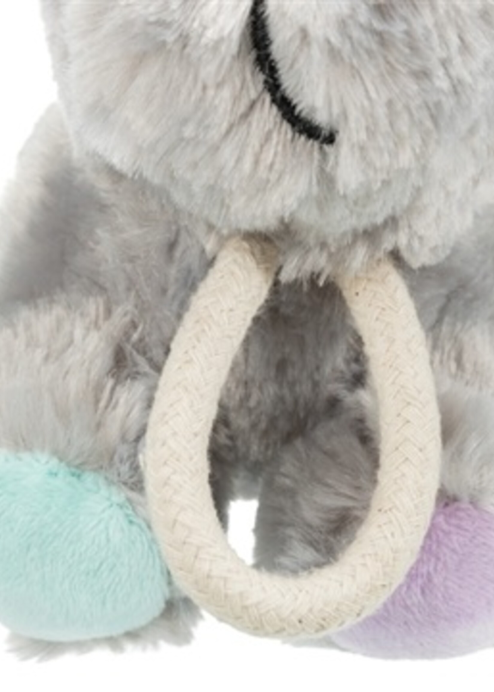 Trixie Trixie junior pluche hond met touw