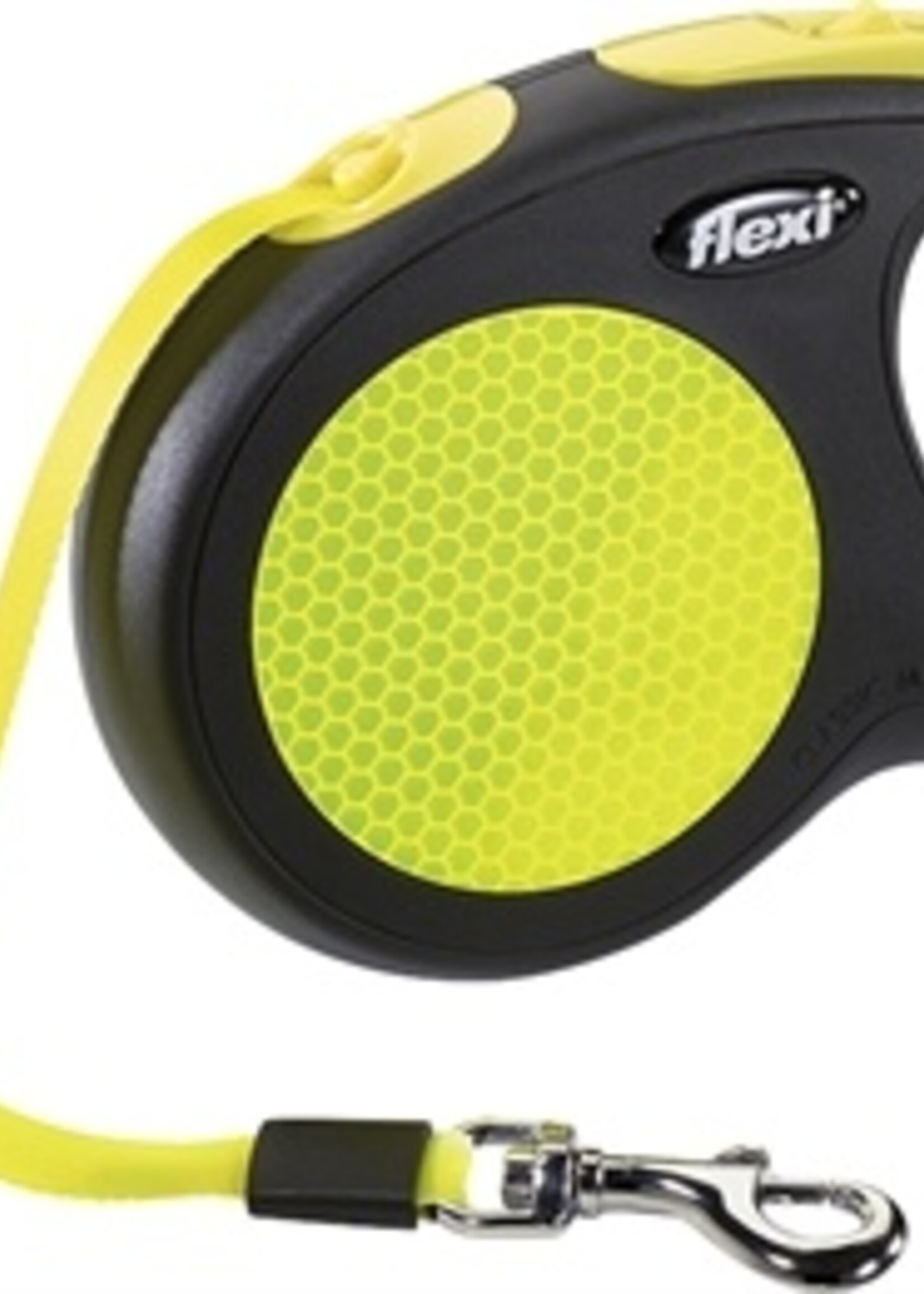 Flexi Flexi rollijn neon tape zwart/geel