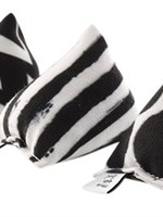 Canadiancat company Canadian cat mini pyramide set met catnip zwart / wit