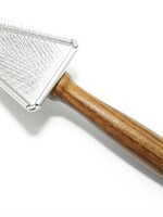 Vivog Vivog borstel zacht driehoekig met houten handvat