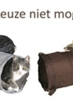 Trixie Trixie speeltunnel 3-weg kat en kleine pups assorti