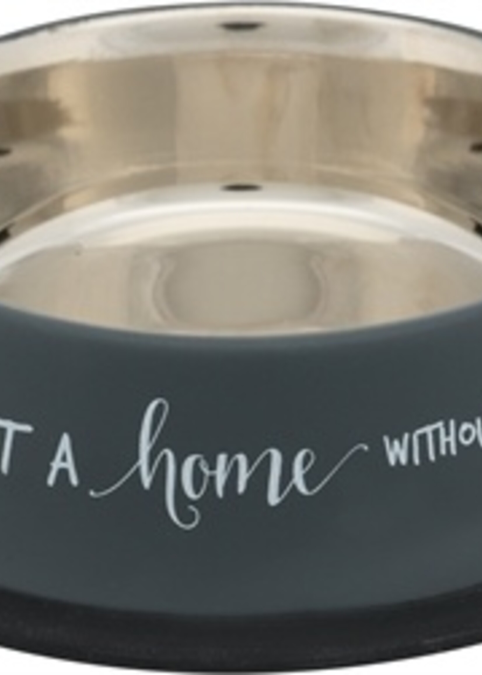 Trixie Trixie voerbak hond rvs gepoedercoat grijs