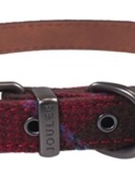Joules Joules halsband hond heritage tweed leer rood