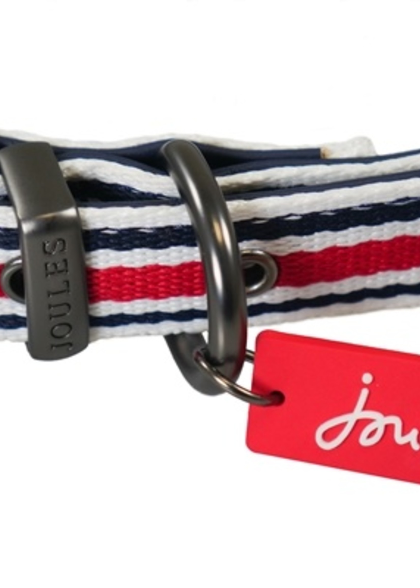 Joules Joules halsband hond coastal gestreept rood