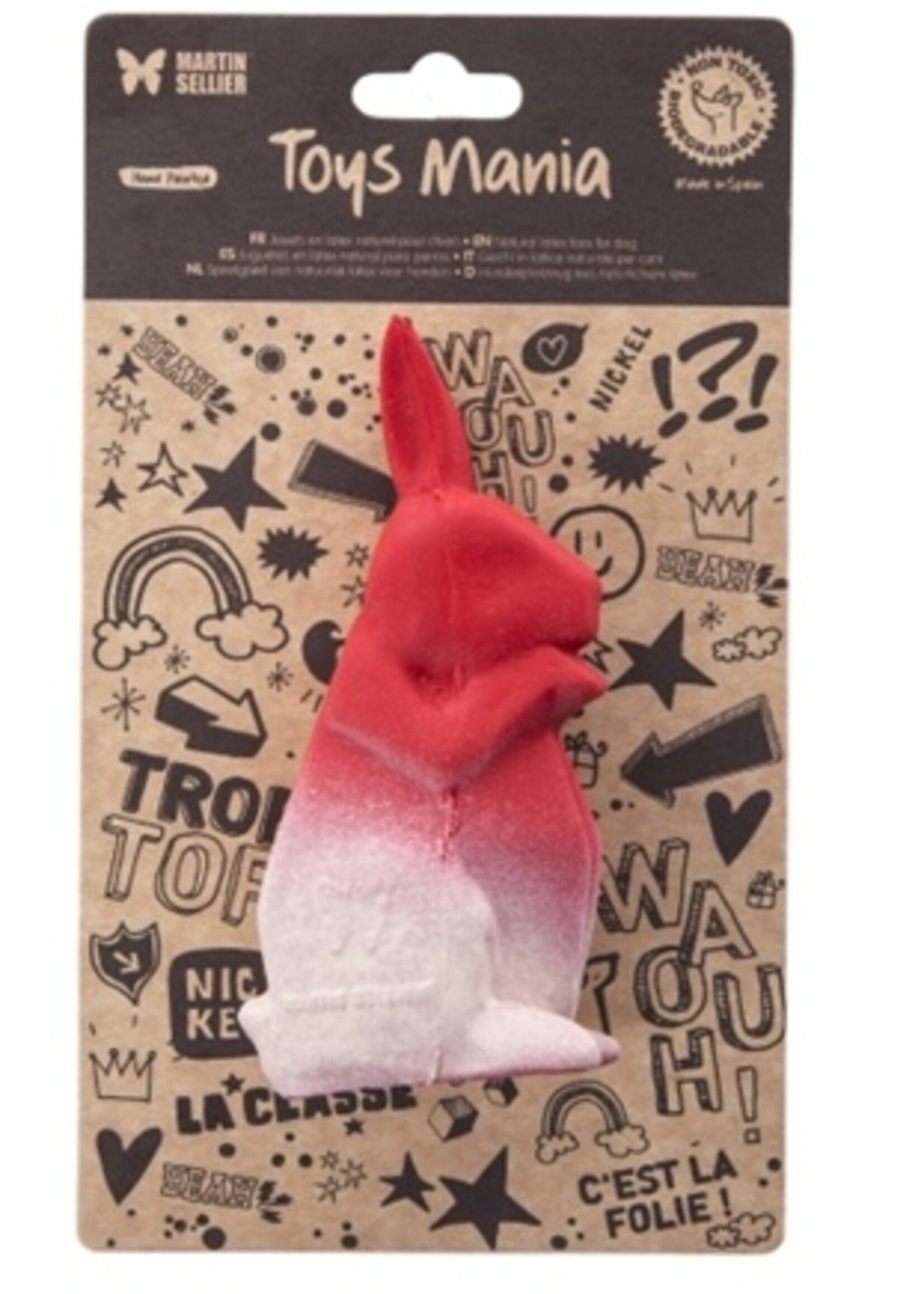 Martin sellier Martin sellier latex origami konijn rood