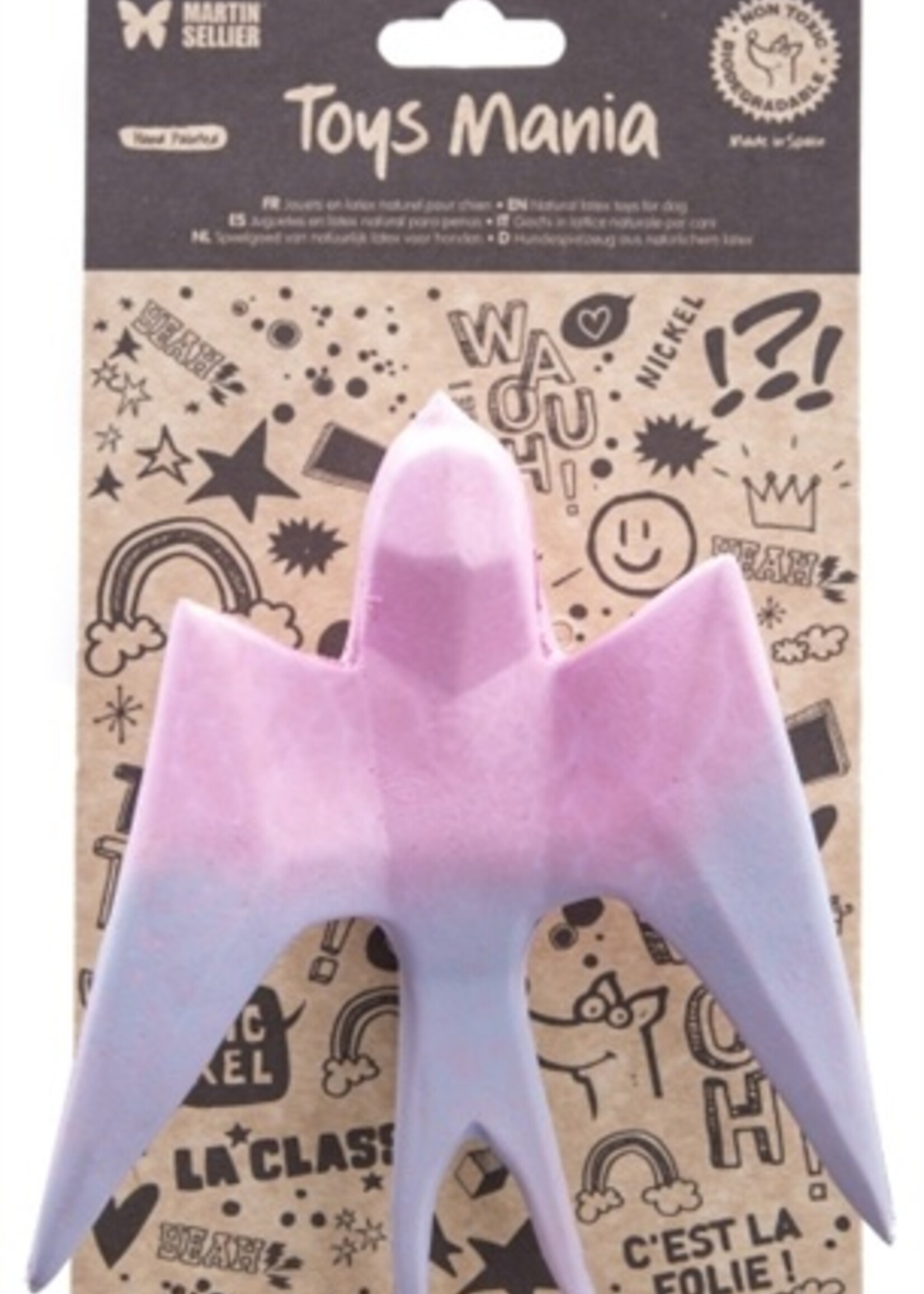 Martin sellier Martin sellier latex origami zwaluw lichtroze