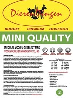 Merkloos Budget premium dogfood adult mini quality