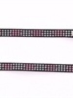 Martin sellier Martin sellier kattenriem kruis roze / zwart