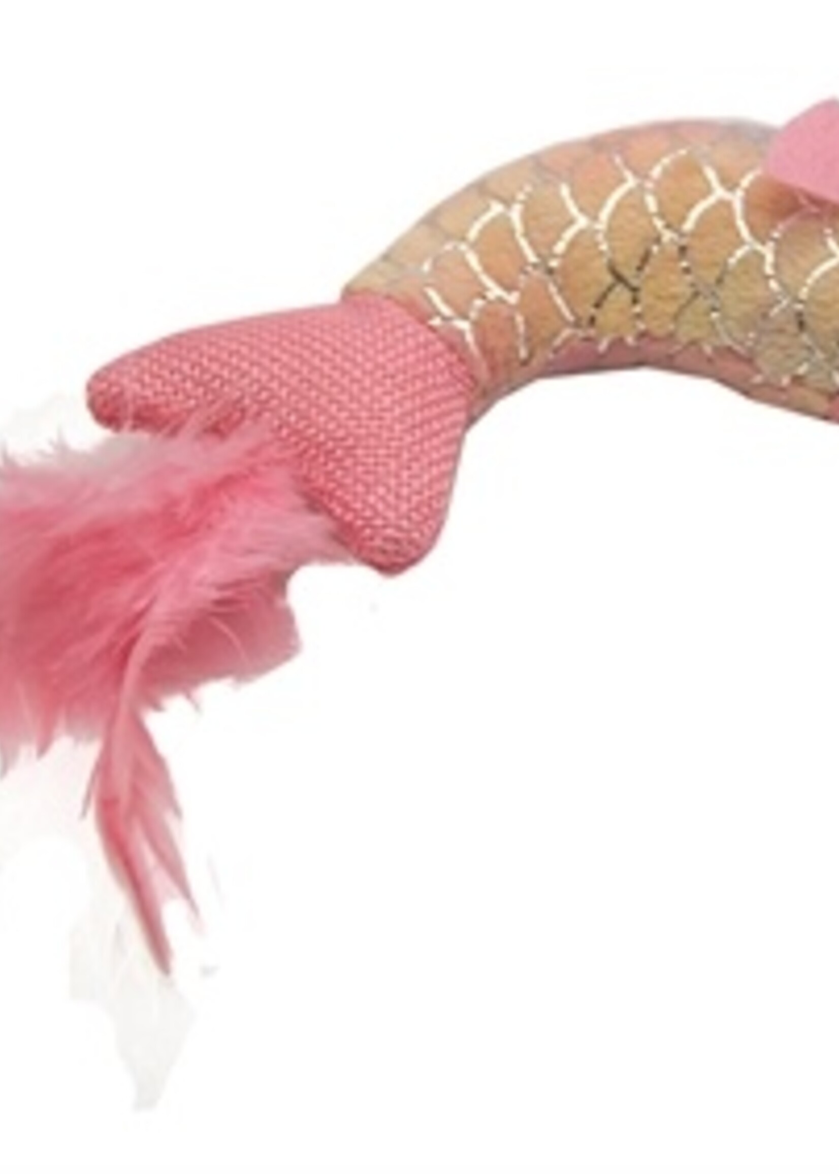 Happy pet Happy pet mermaid vis met veren roze