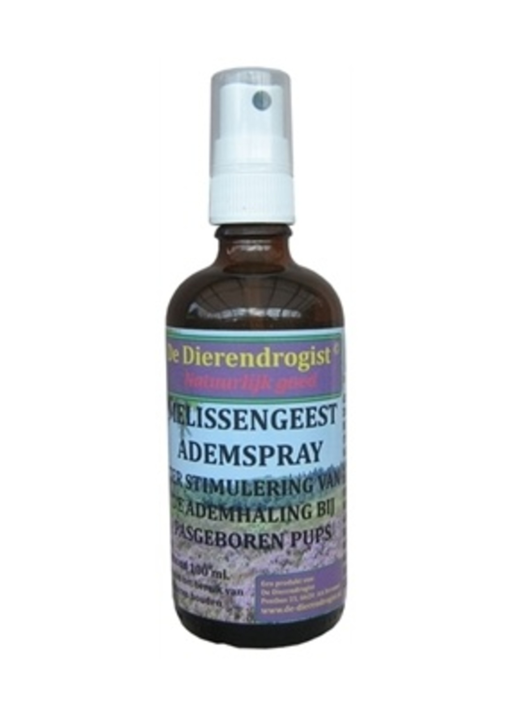 Dierendrogist Melissengeest ademspray pup
