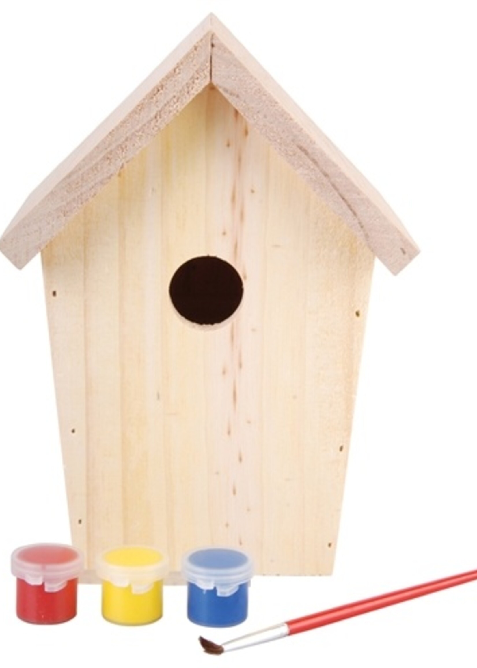 Merkloos Doe-het-zelf nestkastje met verf