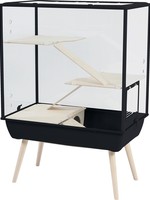 Zolux Zolux knaagdierkooi nevo royal plexiglas zwart
