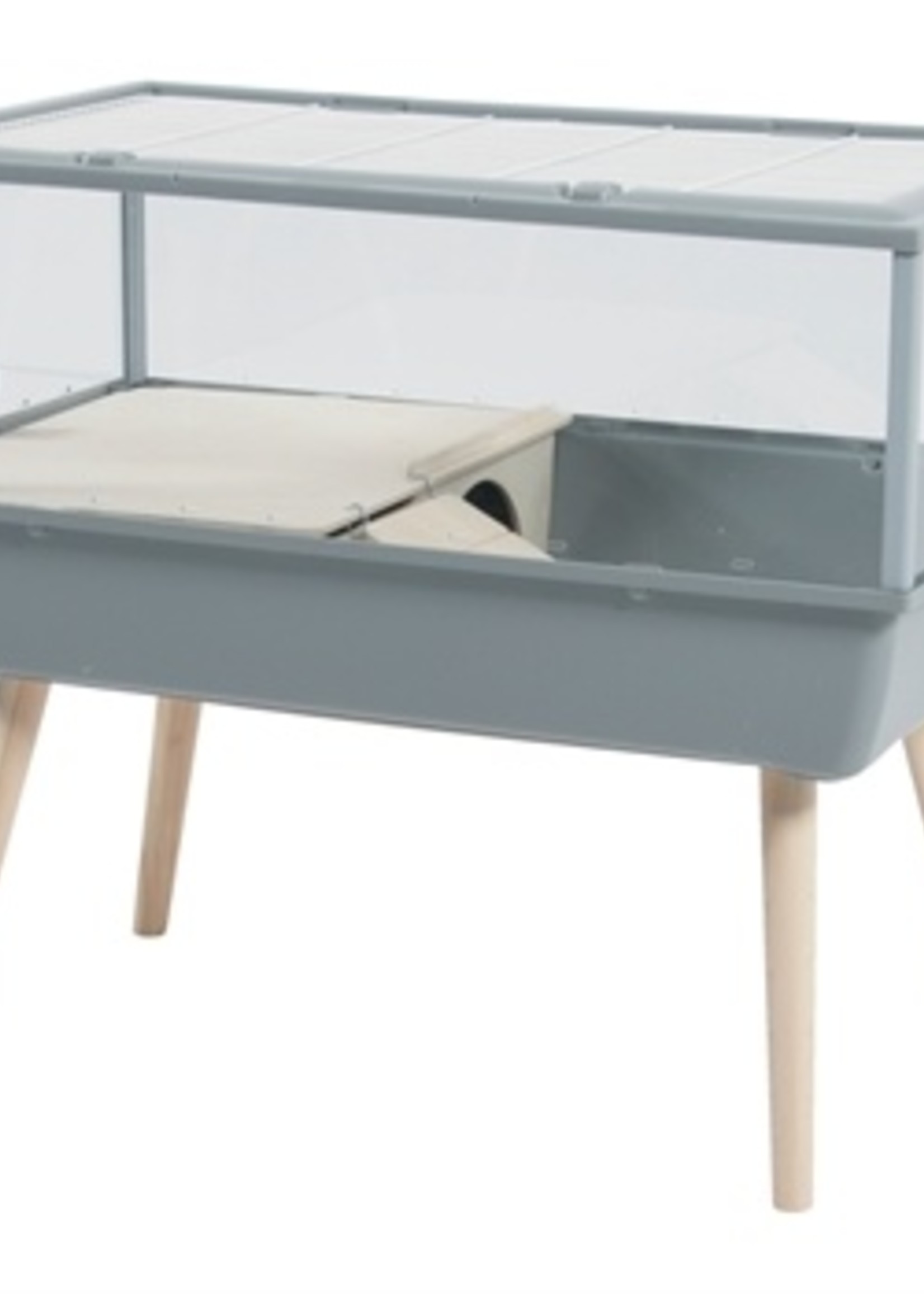 Zolux Zolux knaagdierkooi nevo prestige plexiglas grijs