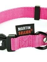 Martin sellier Martin sellier halsband nylon roze verstelbaar