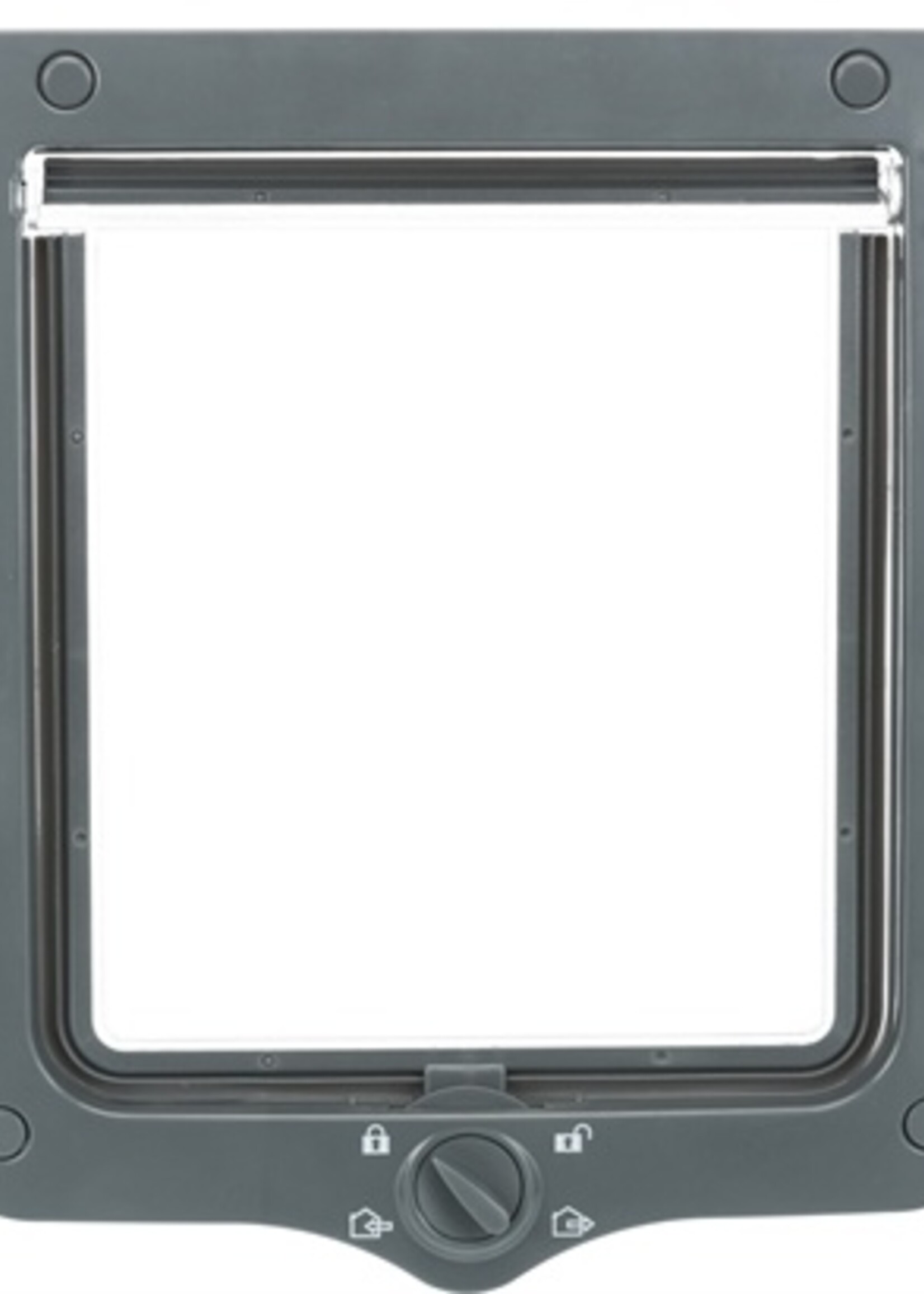 Trixie Trixie 4-weg kattenluik met tunnel grijs