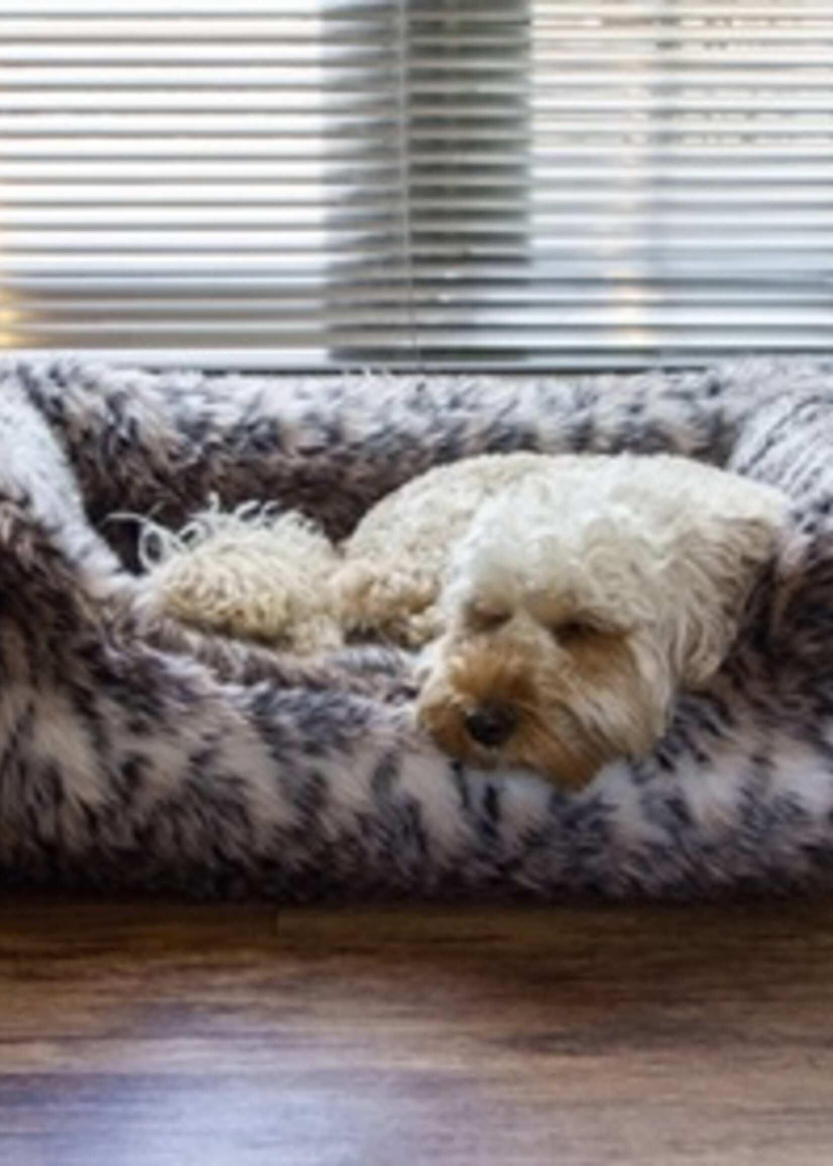 Rosewood Rosewood hondenmand cosy vacht print bruin