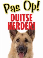 Merkloos Waakbord nederlands kunststof duitse herder