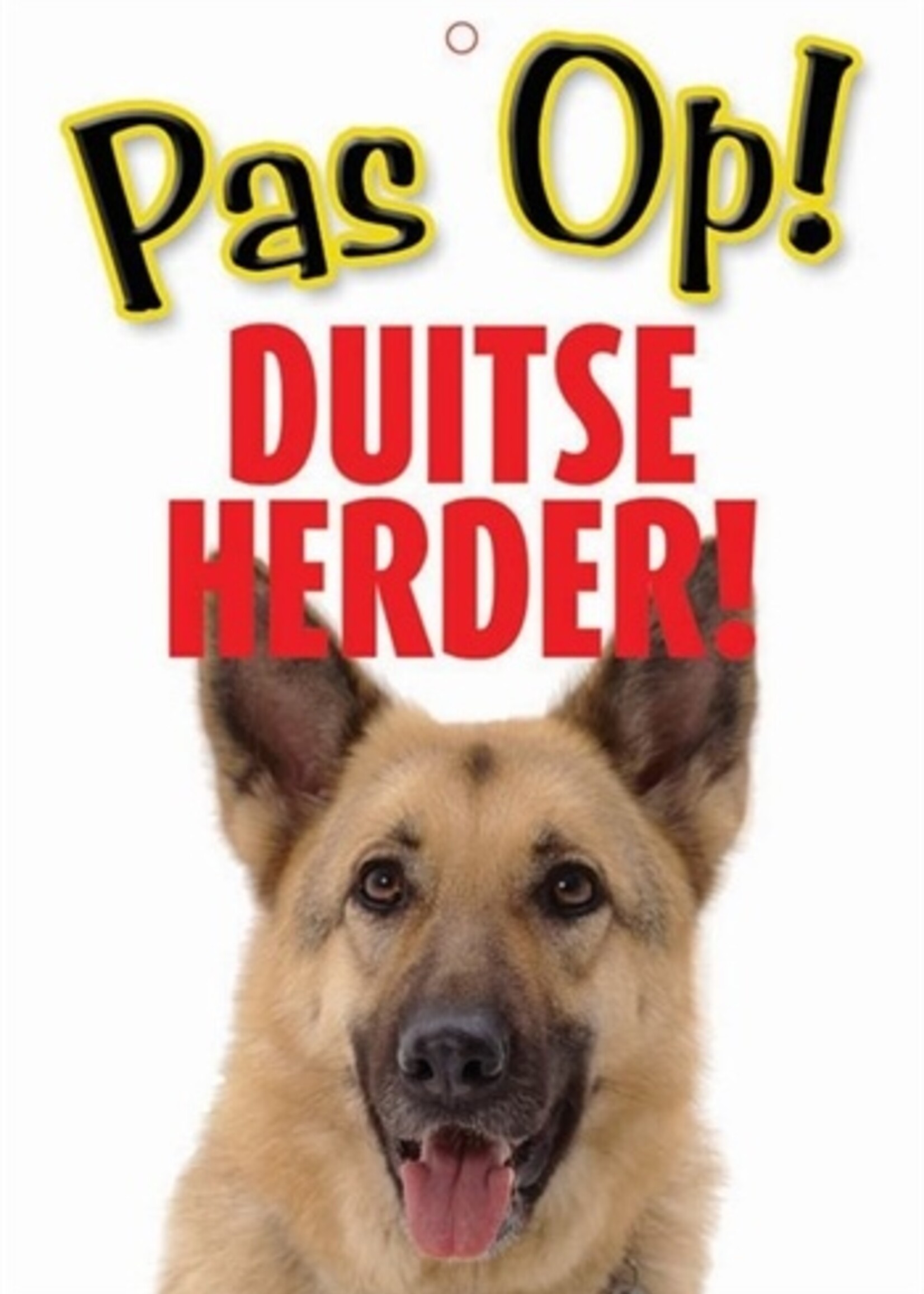 Merkloos Waakbord nederlands kunststof duitse herder