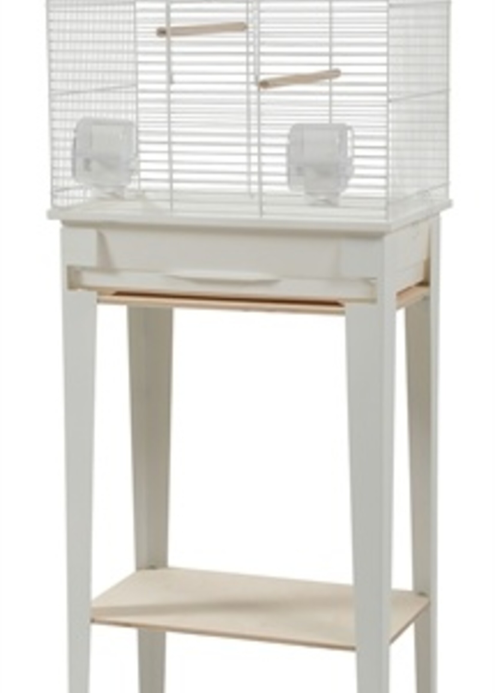 Zolux Zolux vogelkooi chic loft met meubel wit