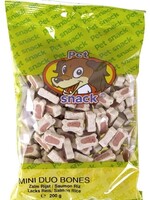 Petsnack 14x petsnack botjes duo zalm/rijst