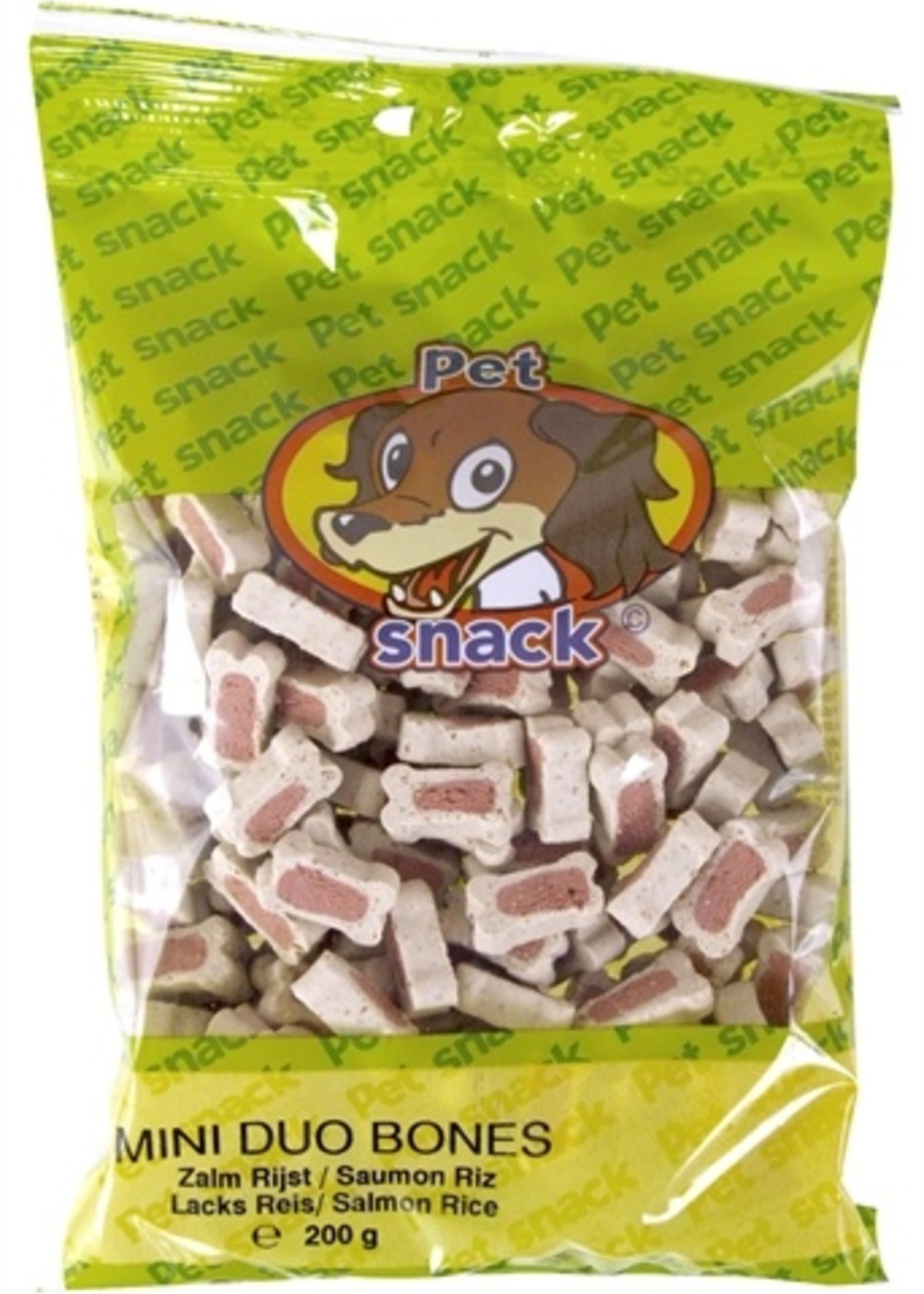 Petsnack 14x petsnack botjes duo zalm/rijst