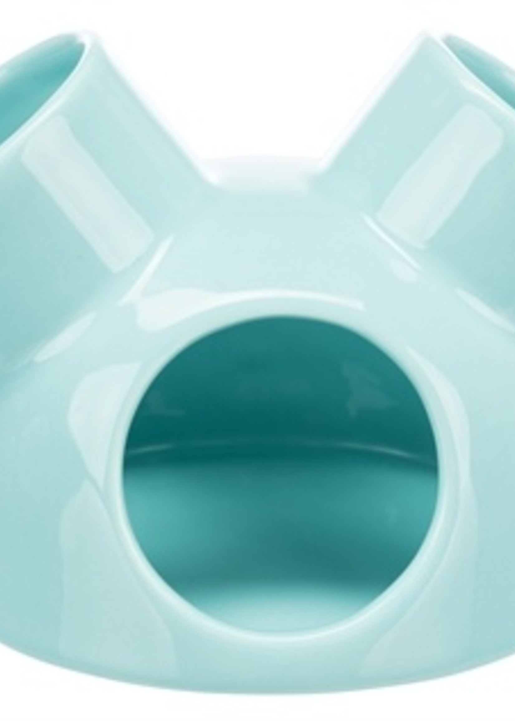 Trixie Trixie speelhuis muizen met 3 ingangen keramiek turquoise