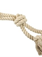 Merkloos Flostouw halter wit groot