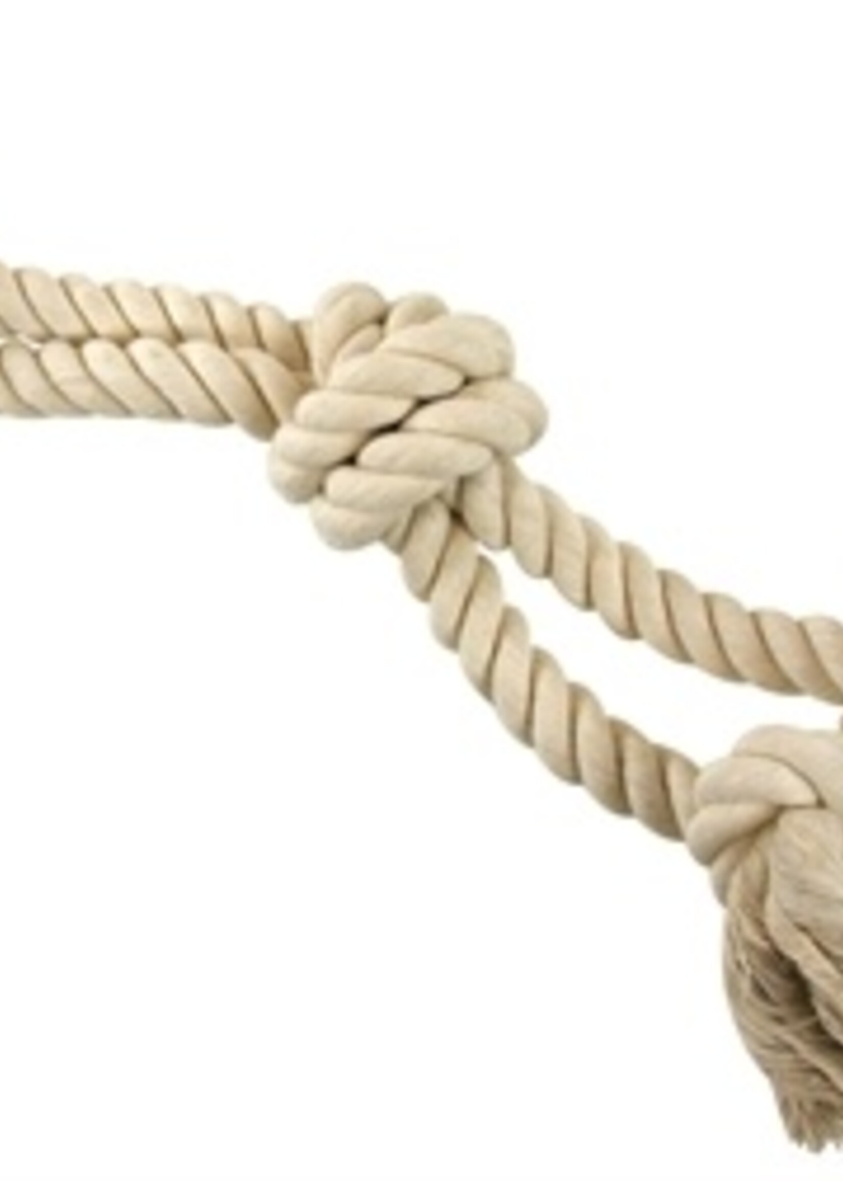 Merkloos Flostouw halter wit groot