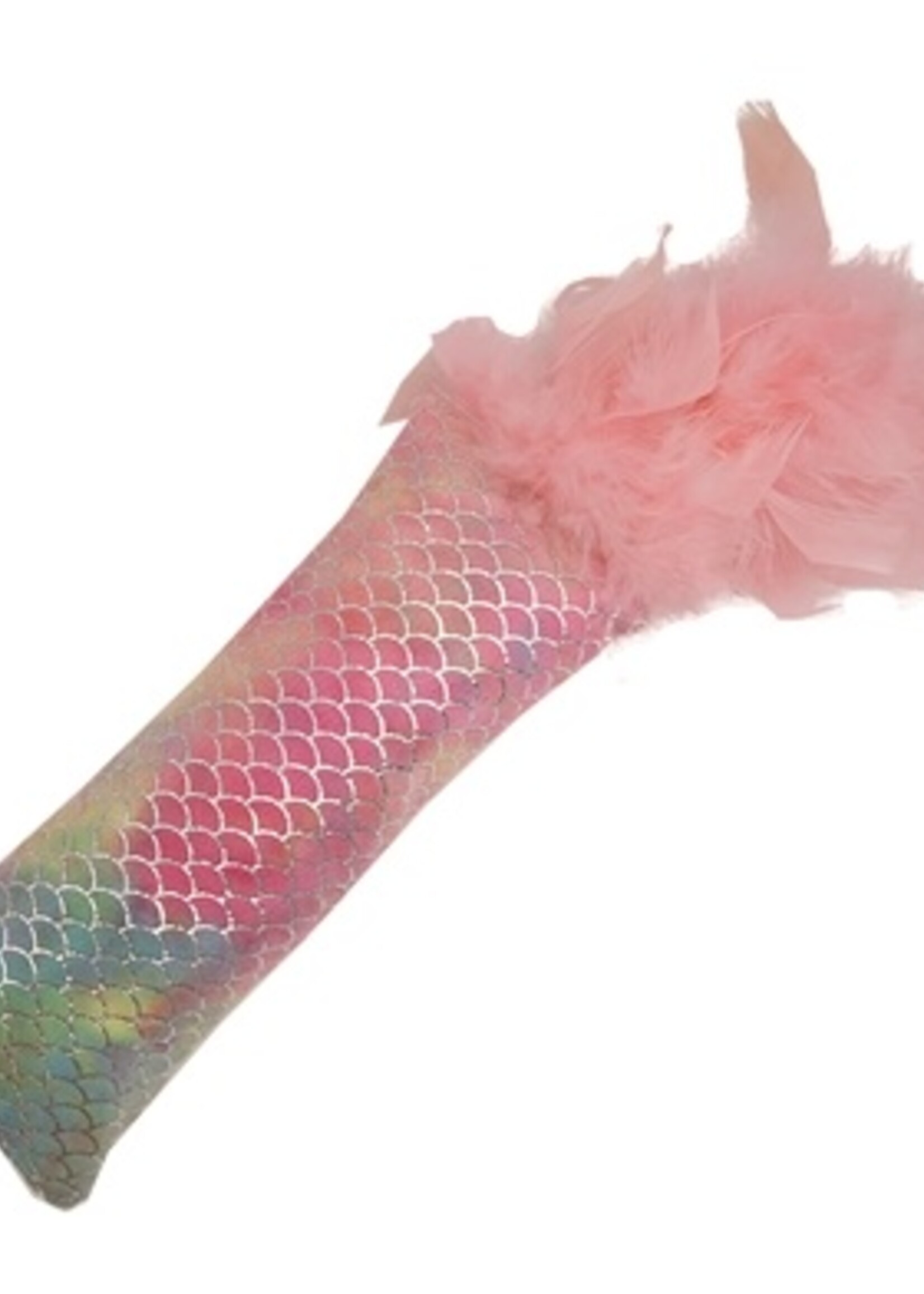 Happy pet Happy pet mermaid kicker met veren roze