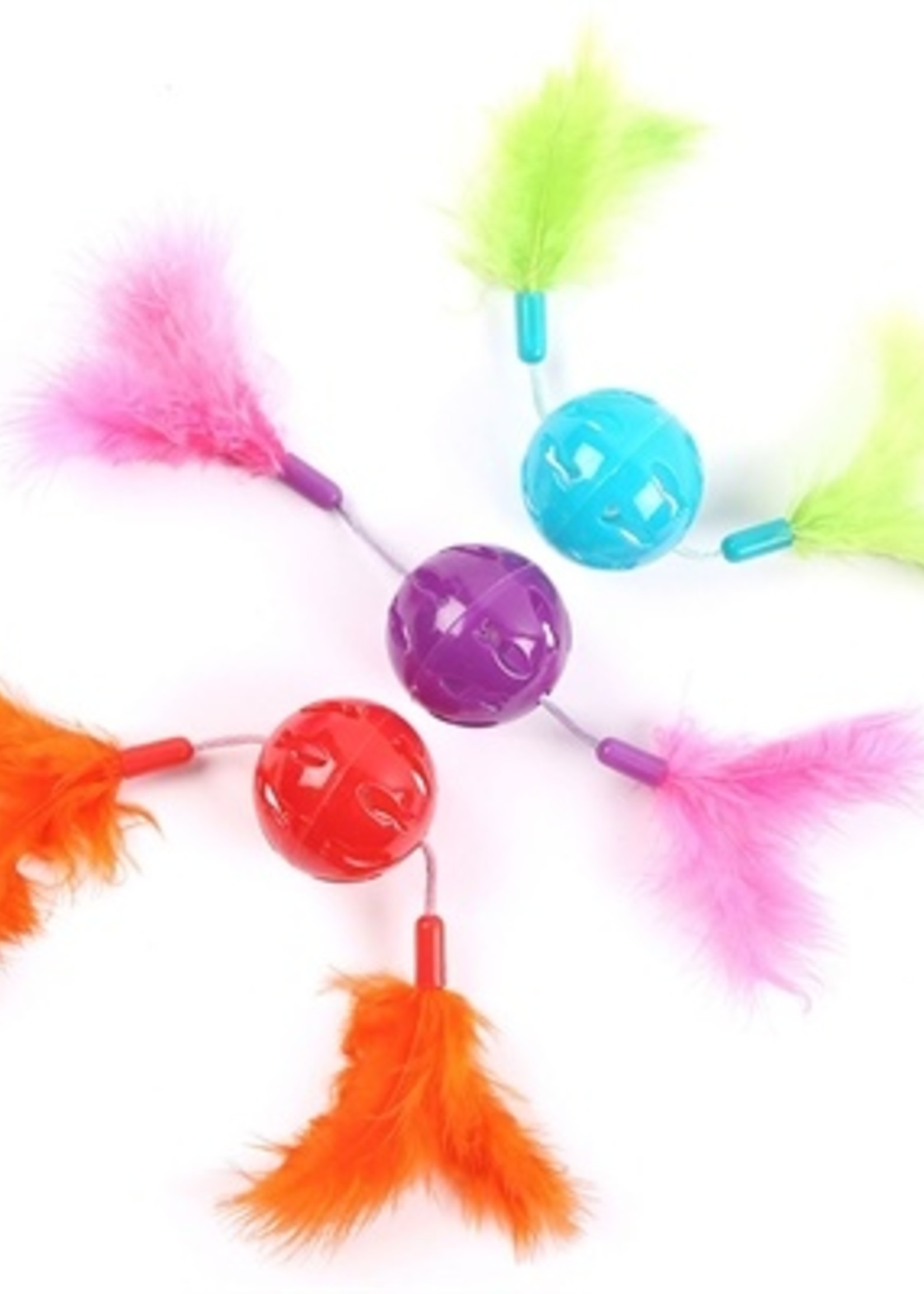 Happy pet Happy pet cat 'n' caboodle feather twizzlers assorti