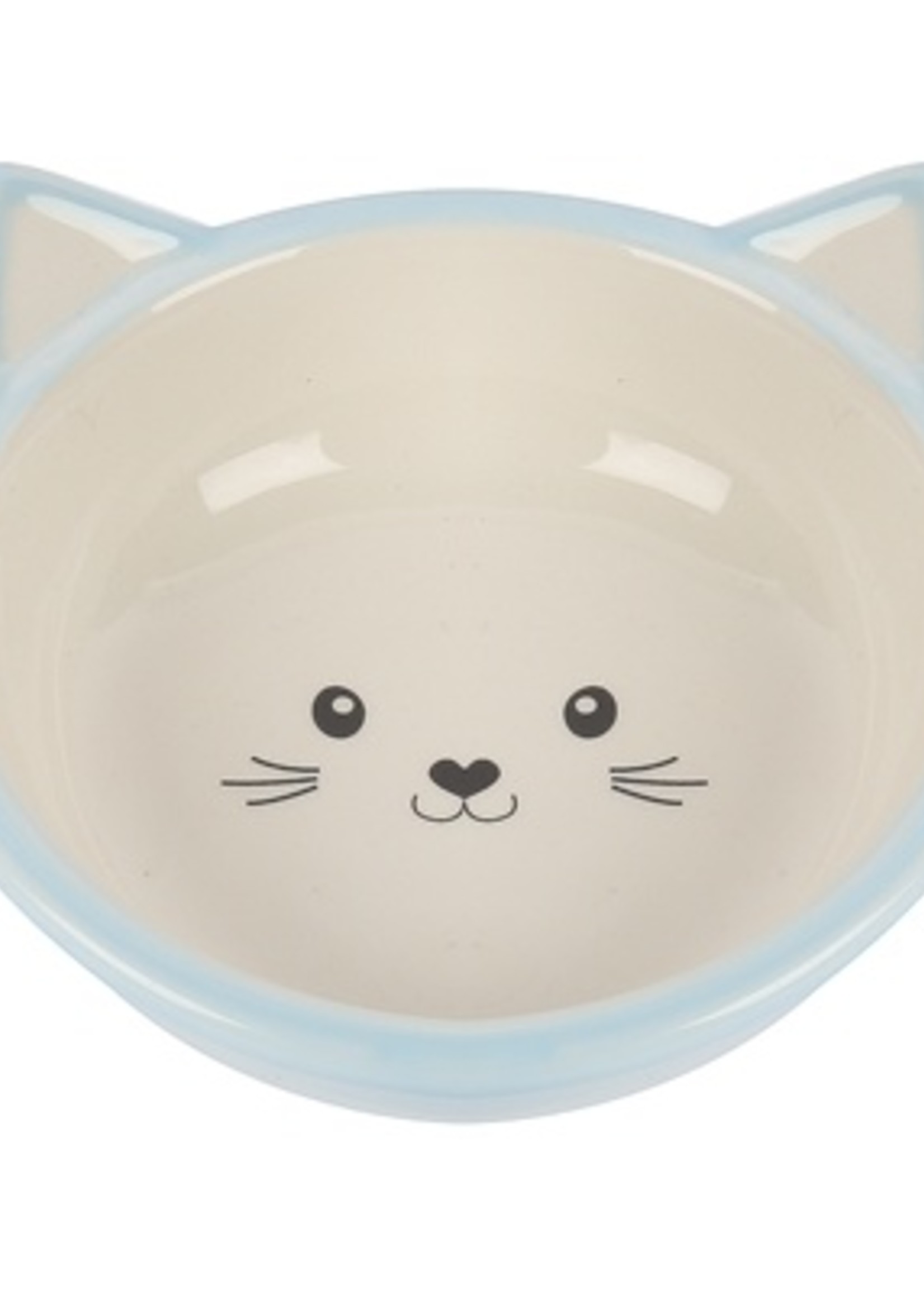 Happy pet Happy pet voerbak kitten lichtblauw / creme