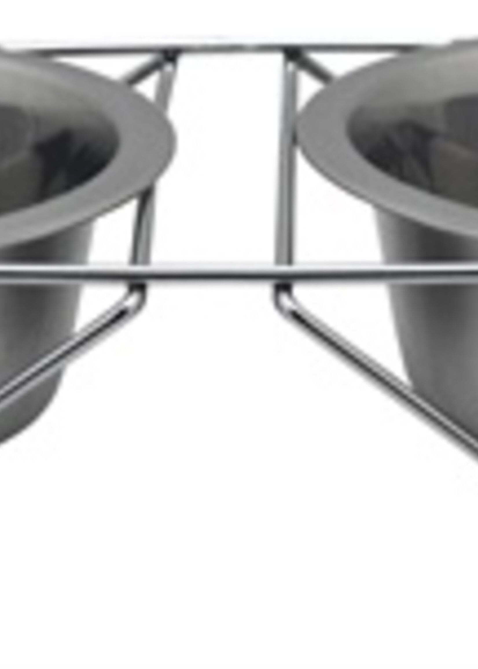 Happy pet Happy pet voerbak 2st met onderstel