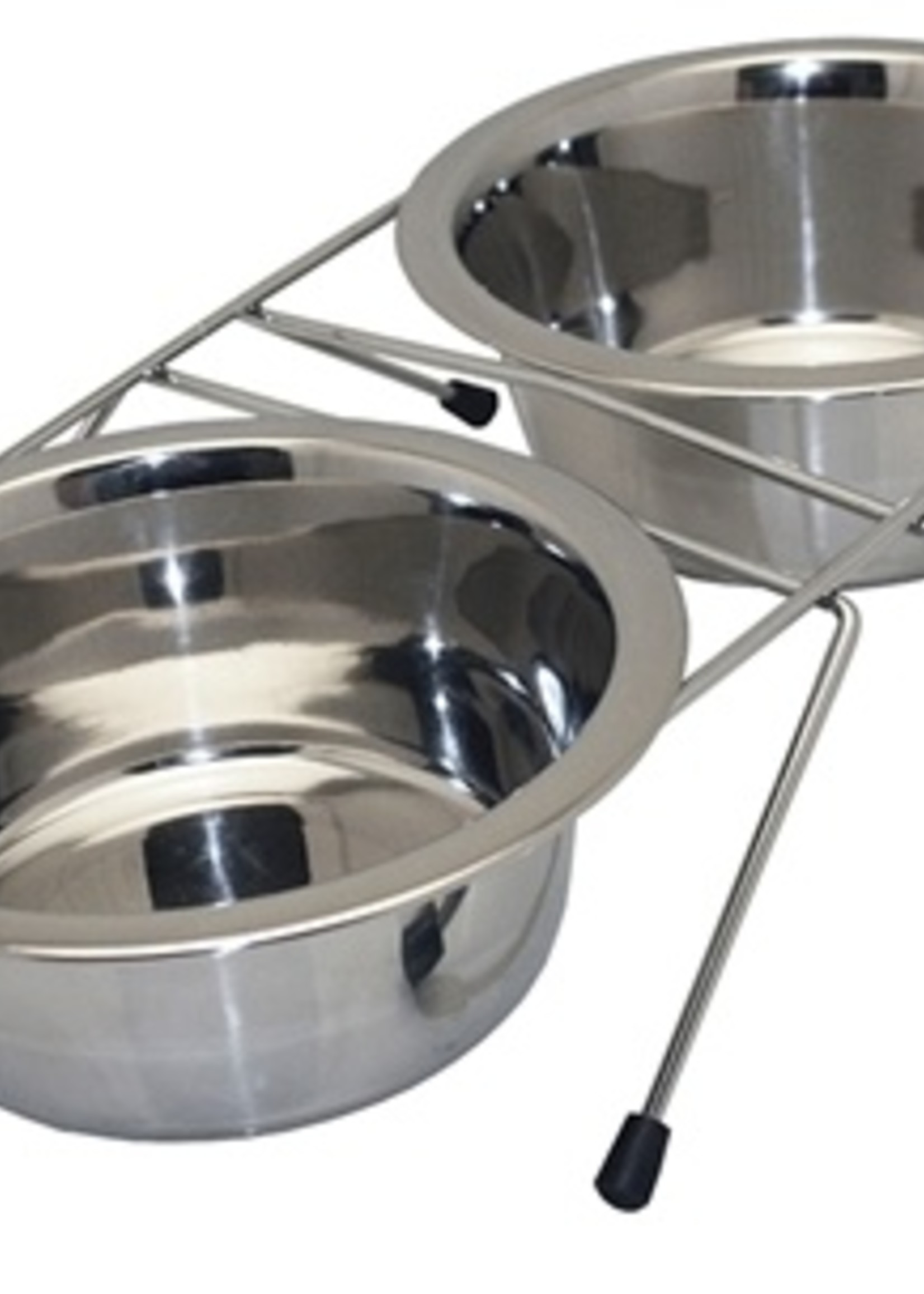 Happy pet Happy pet voerbak 2st met onderstel