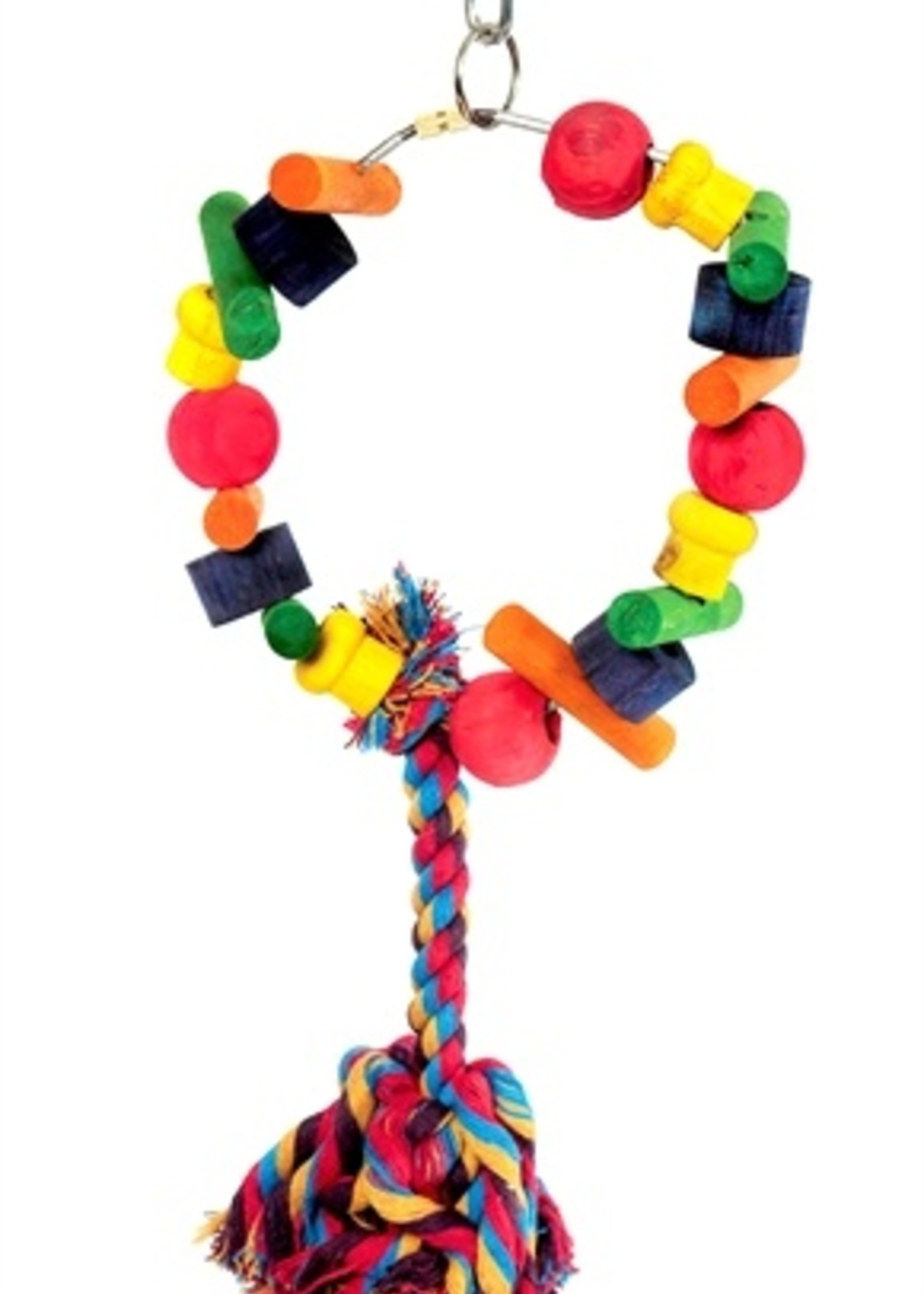 Happy pet Happy pet speelgoed papegaai cartwheel assorti