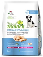 Natural trainer Natural trainer dog puppy / junior medium chicken