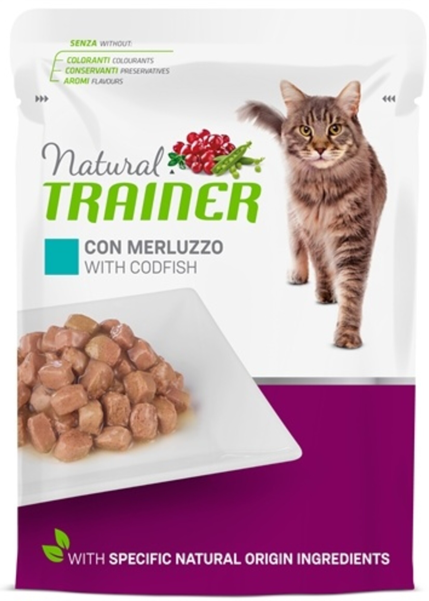 Natural trainer Natural trainer cat sterilised codfish pouch