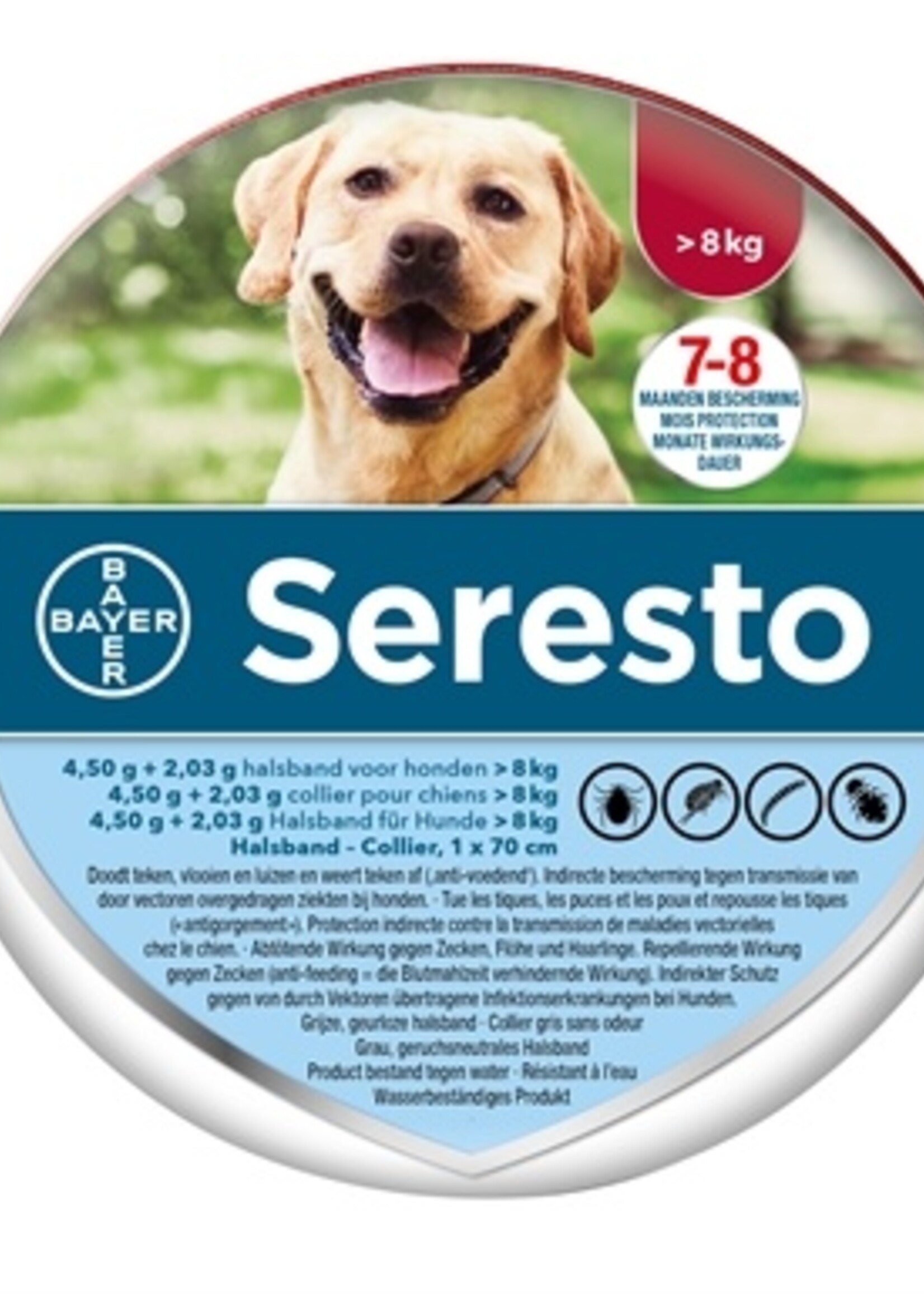 Bayer Seresto teken- en vlooienband grote hond