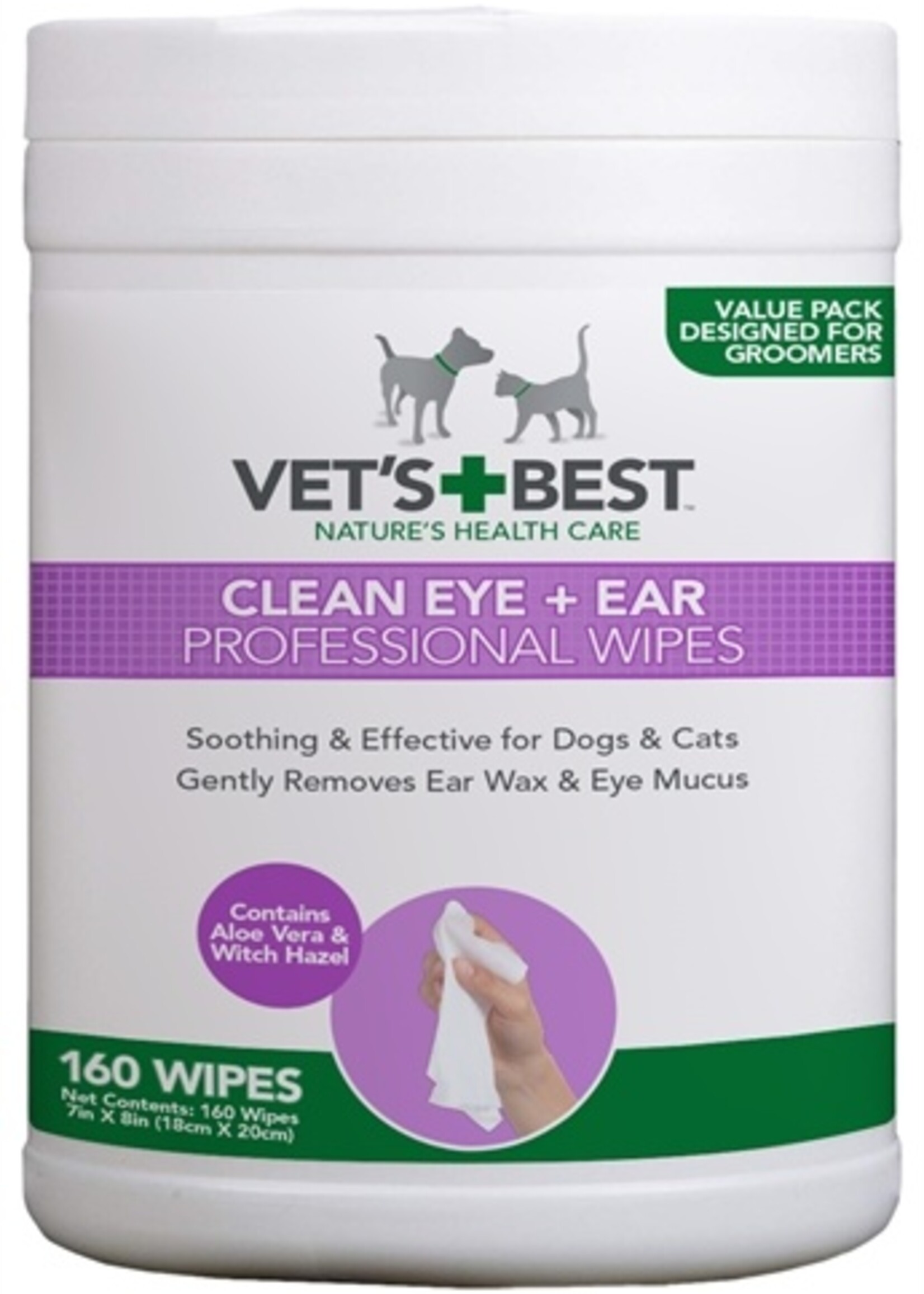 Vets best Vets best clean ear / eye wipes hond