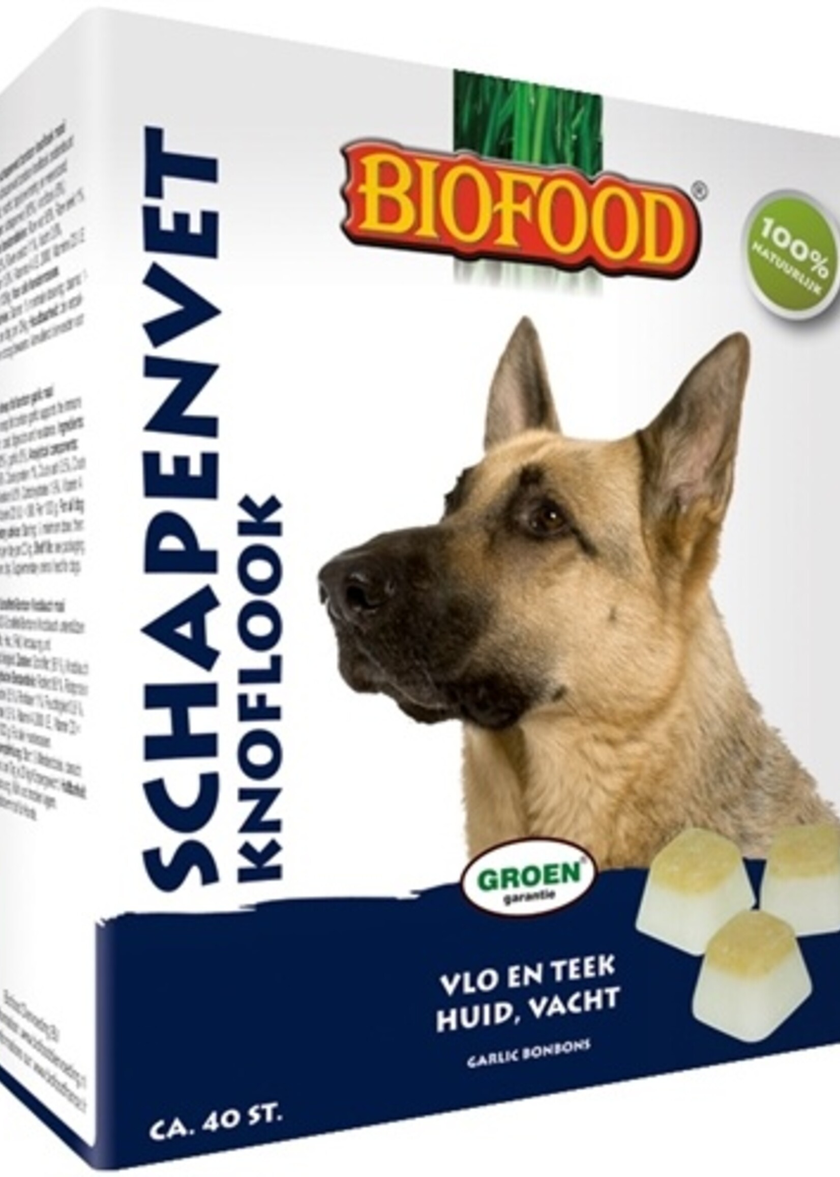 Biofood Biofood schapenvet maxi bonbons knoflook