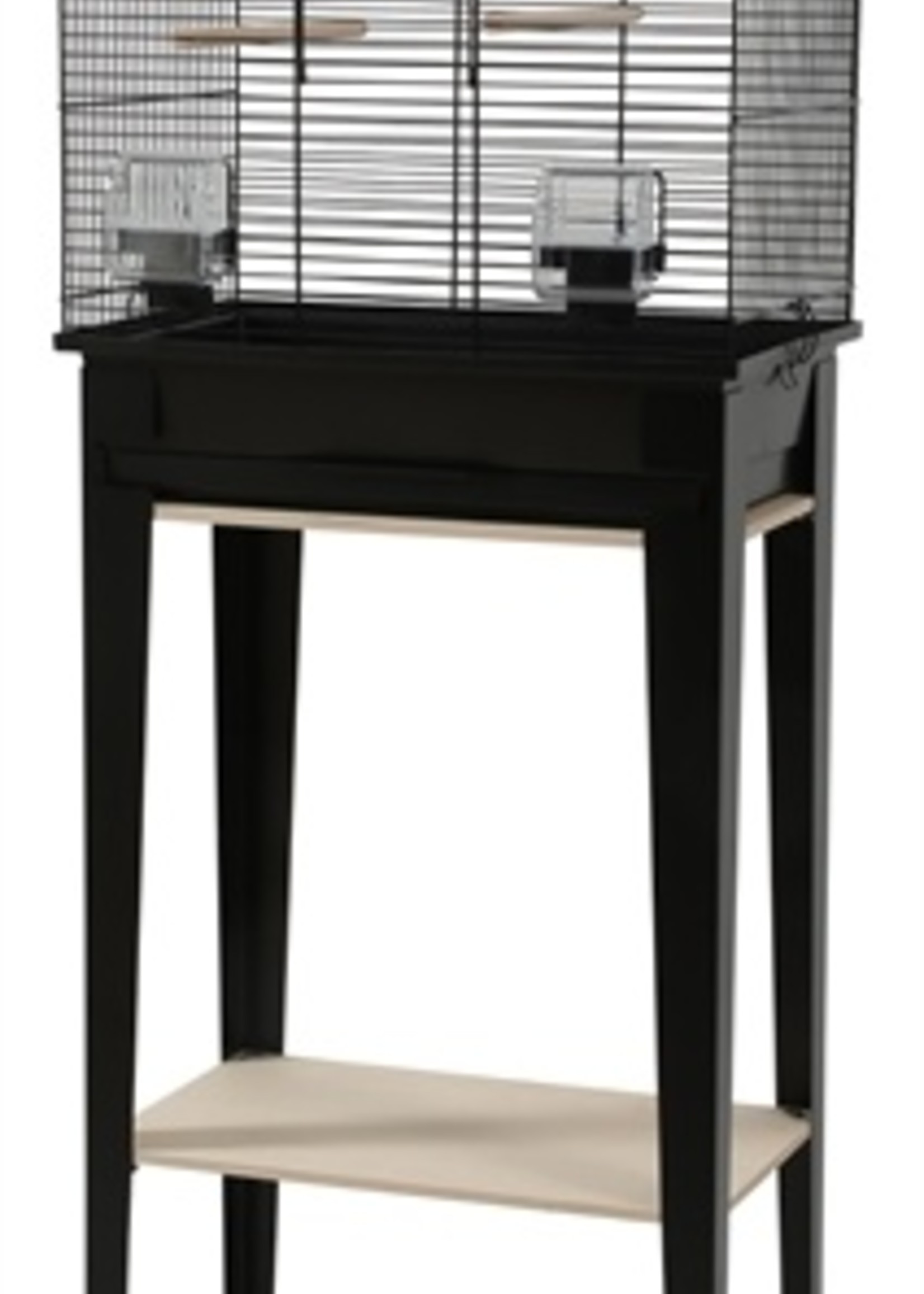 Zolux Zolux vogelkooi chic loft met meubel zwart