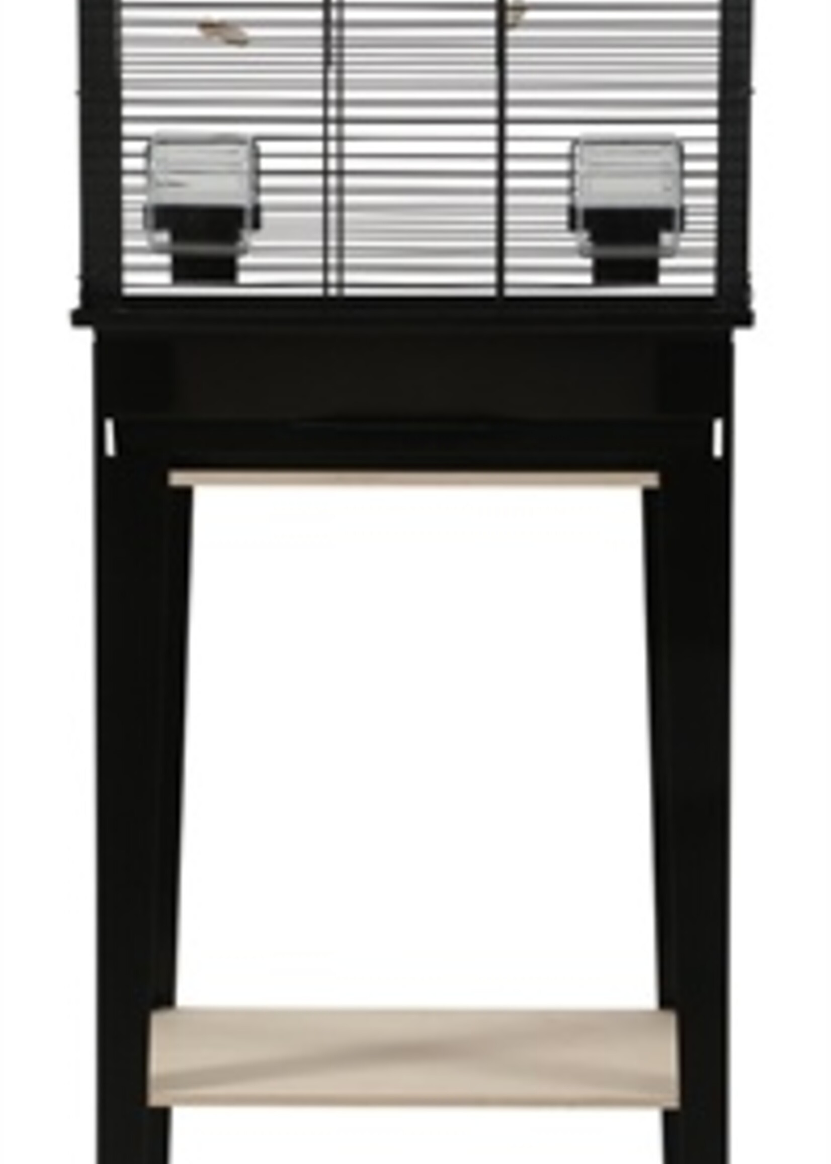 Zolux Zolux vogelkooi chic loft met meubel zwart