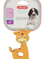 Zolux Zolux puppyspeelgoed latex giraffe oranje